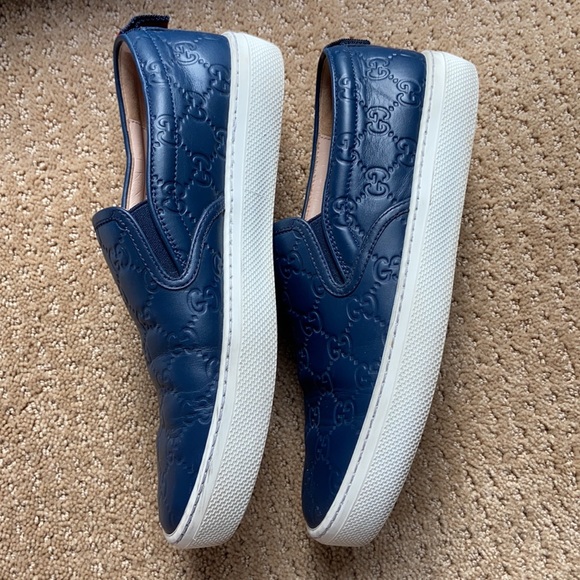 Gucci GG embossed slip on sneakers - Picture 5 of 14
